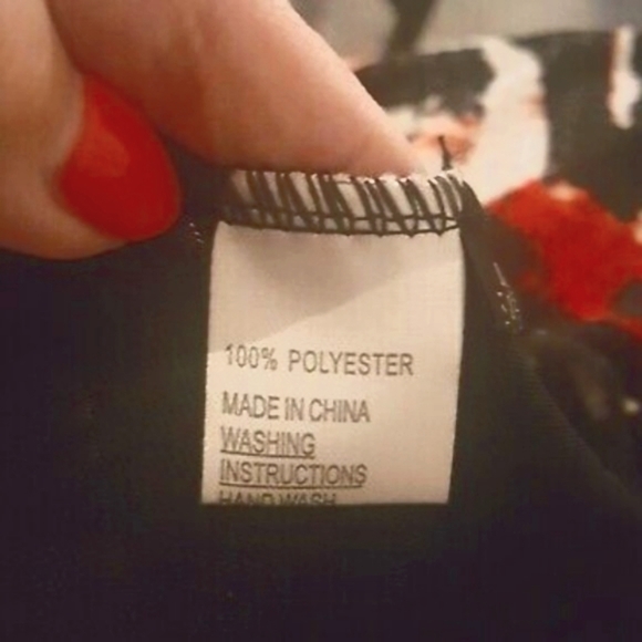 New Papa Black Red White Mesh Tunic Dress L - Picture 7 of 10